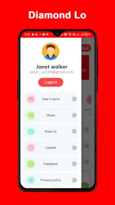 Diamond Lo - Get Daily Bonus android App screenshot 1